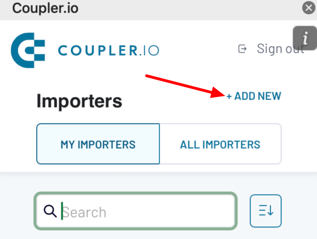 7.3. Creating a new data flow using the Coupler.io add in for Excel