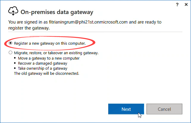 Figure 6.5. Registering a new gateway