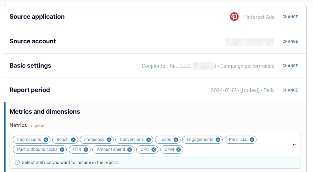 Export Data From Pinterest Ads source
