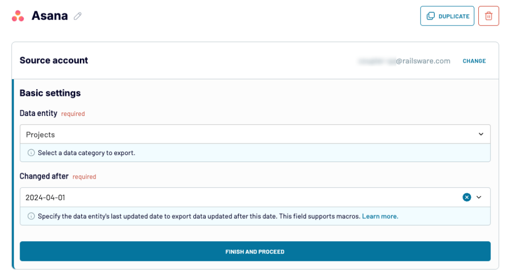1 asana export coupler flow