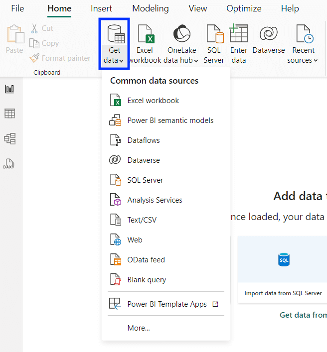 1 connect to data sourcces