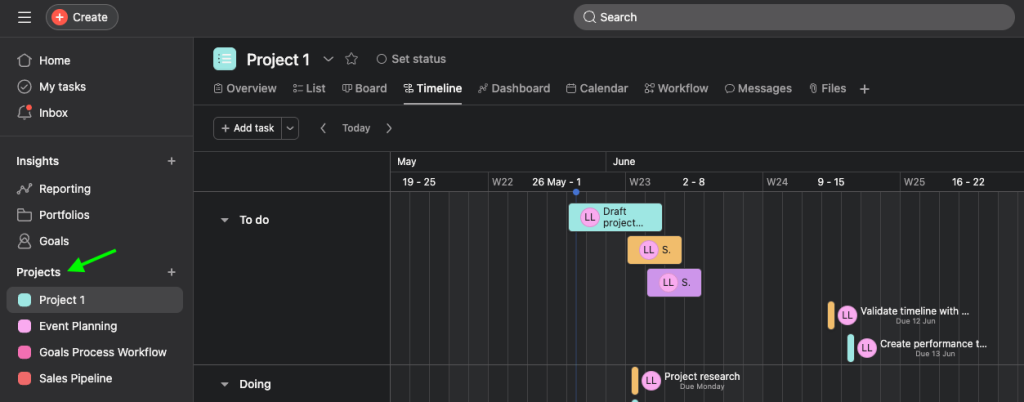 1 export asana timeline data