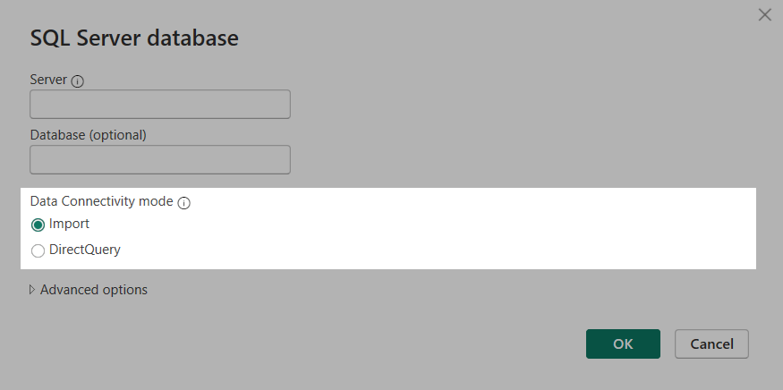 1 power bi directquery mode