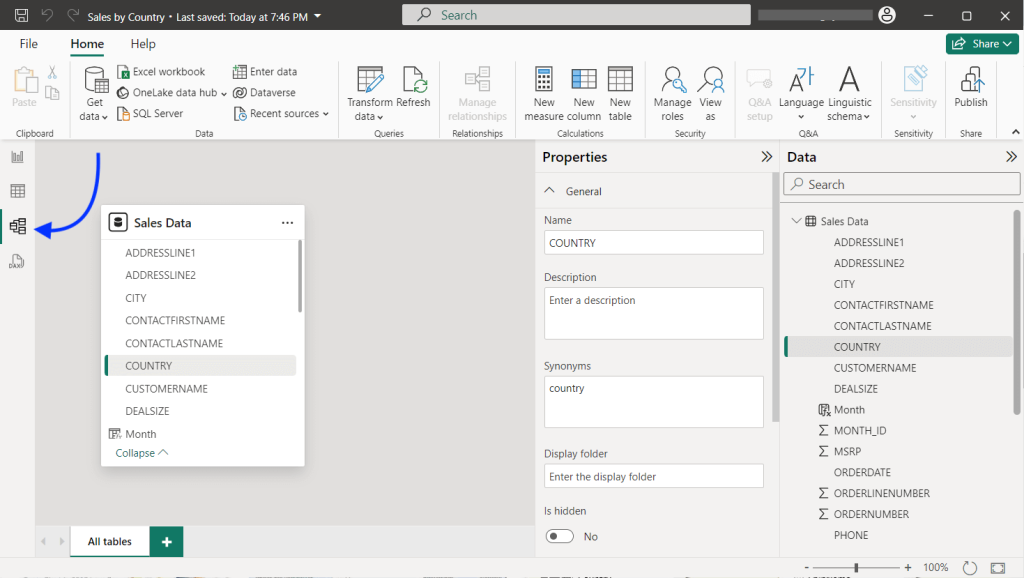 11 power pivot model view
