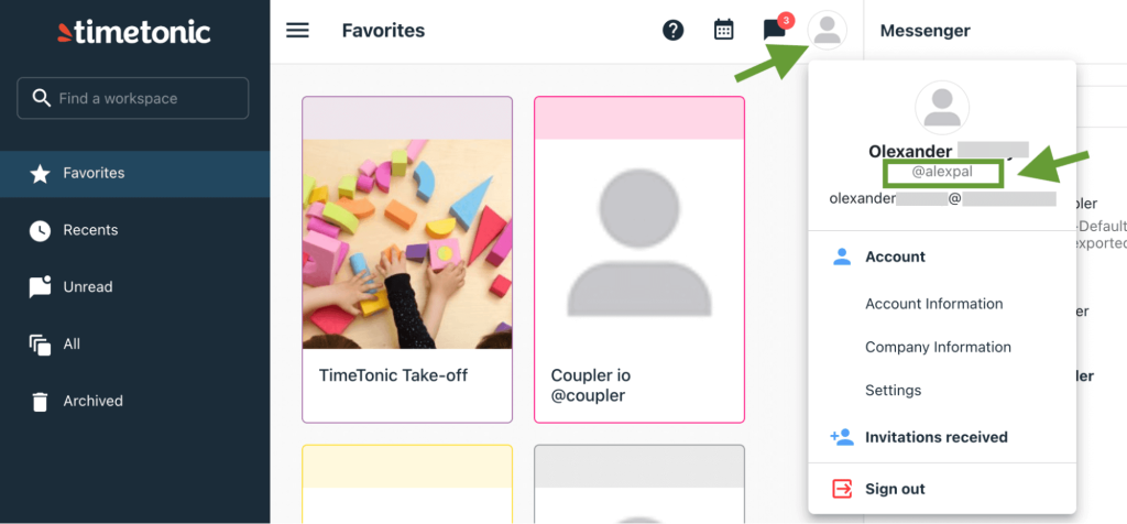 2.TimeTonic user id