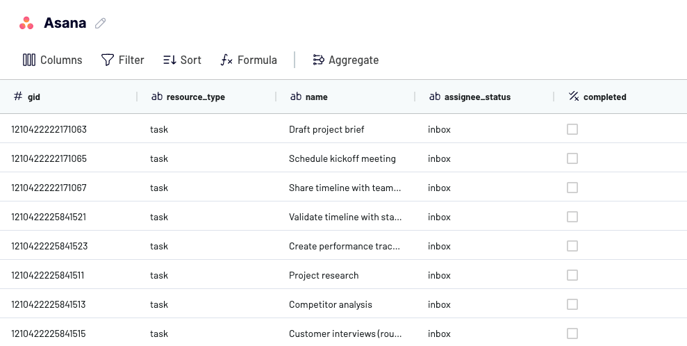 3 history asana export