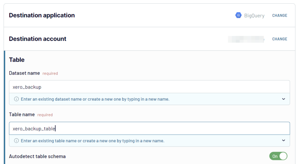 4.xero backup bigquery