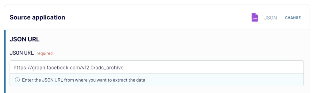 facebook ads library api URL