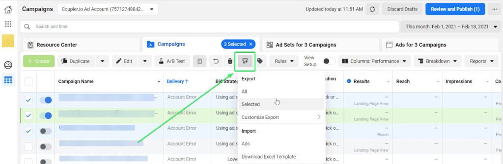 10 facebook export