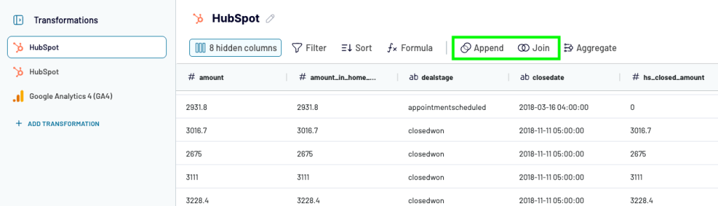 10 hubspot sales dashboards data blending options in coupler
