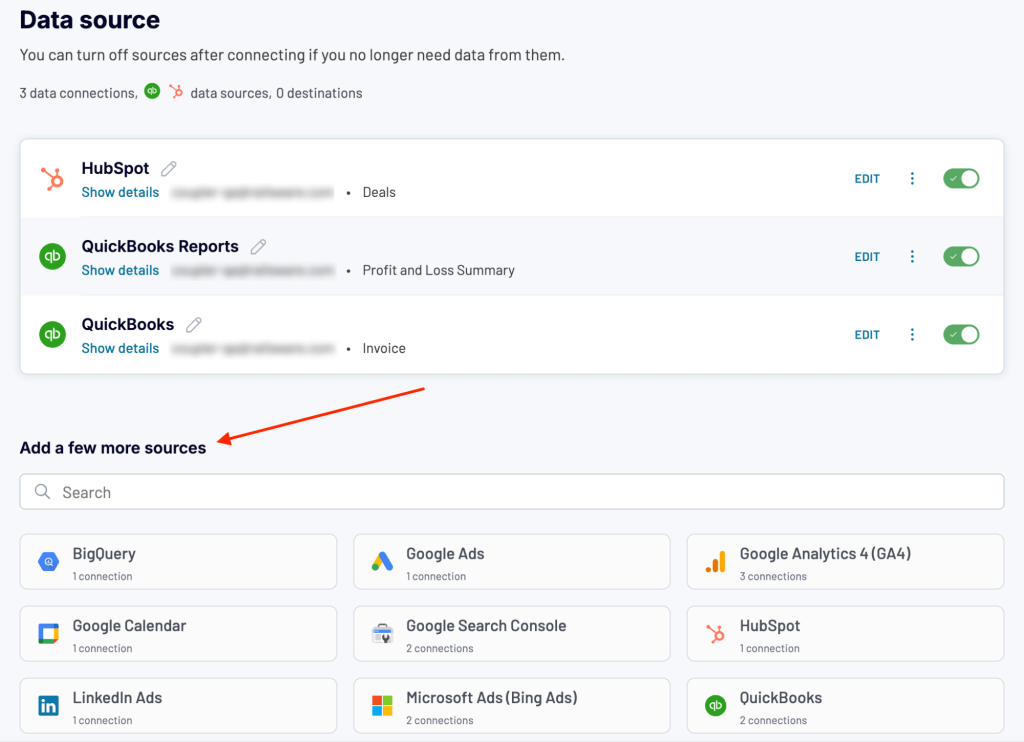 11 quickbooks online reports add muliple sources in coupler