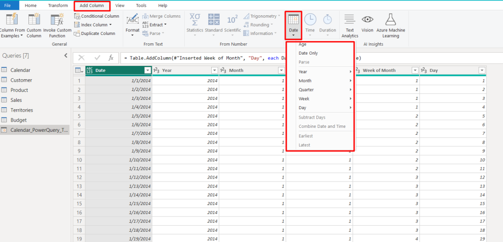 18 add new date column