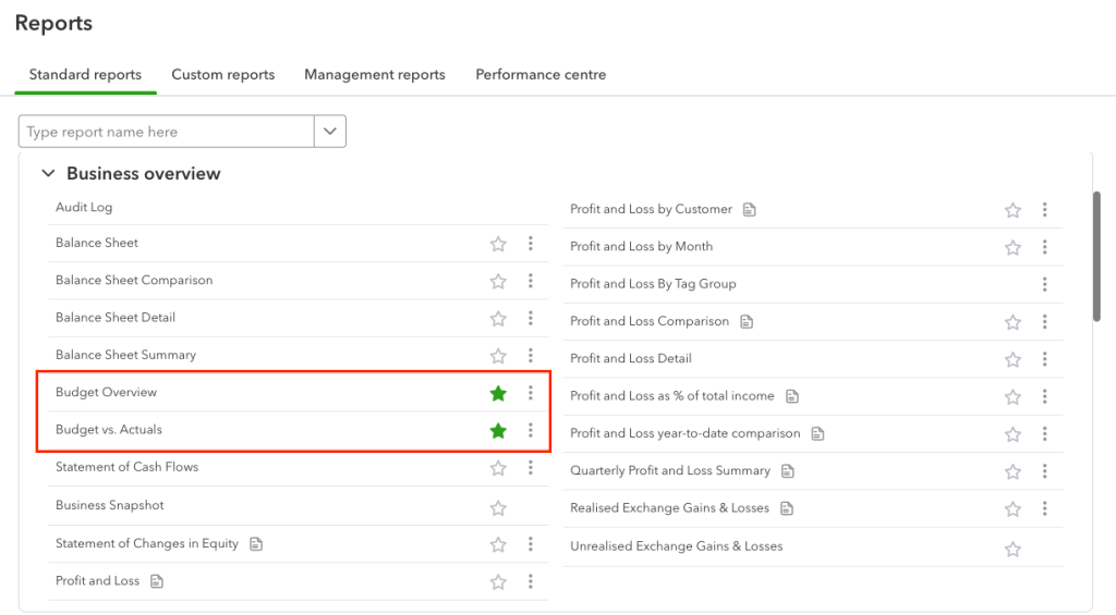 18 quickbooks online reports budget reports in quickbooks