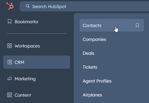 4.1.export hubspot contacts