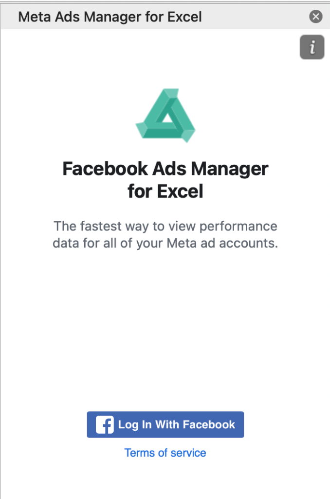 5. Facebook Ads Manager for Excel an add in by Meta