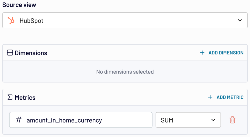 7. Summing up HubSpot deal amounts with Coupler.io