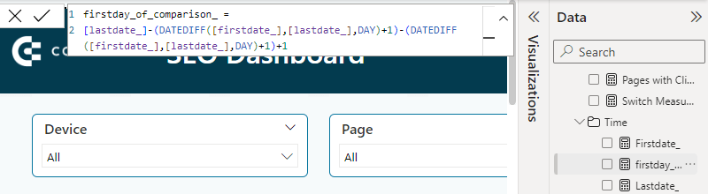 Figure 10. An example of the DATEDIFF function