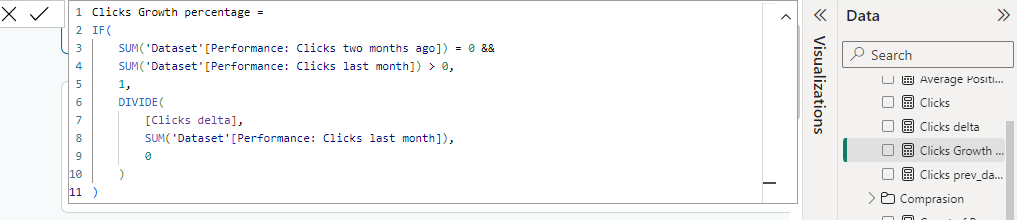Figure 14. An example of the DIVIDE function