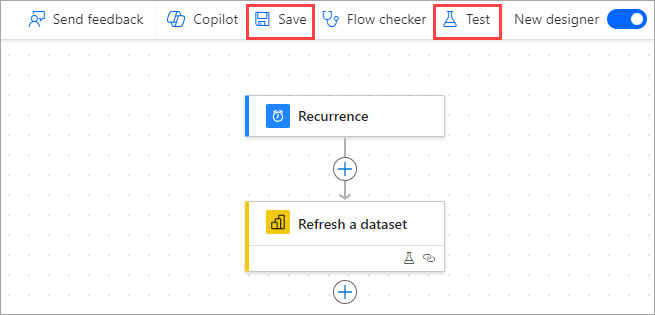 Figure 5.1.5. The Save and Test buttons
