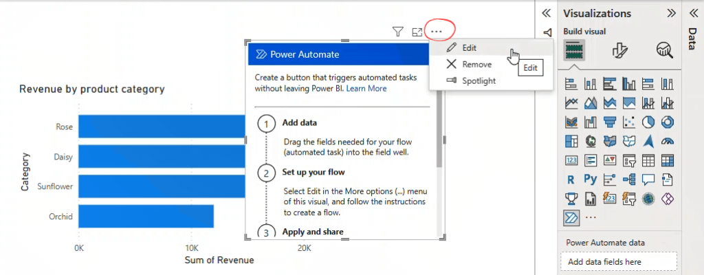 Figure 5.2.2. Power Automate More options