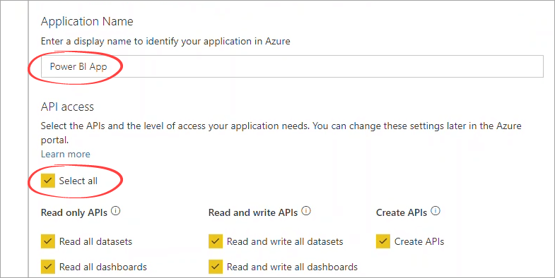Figure 6.1.3. Configuring API access