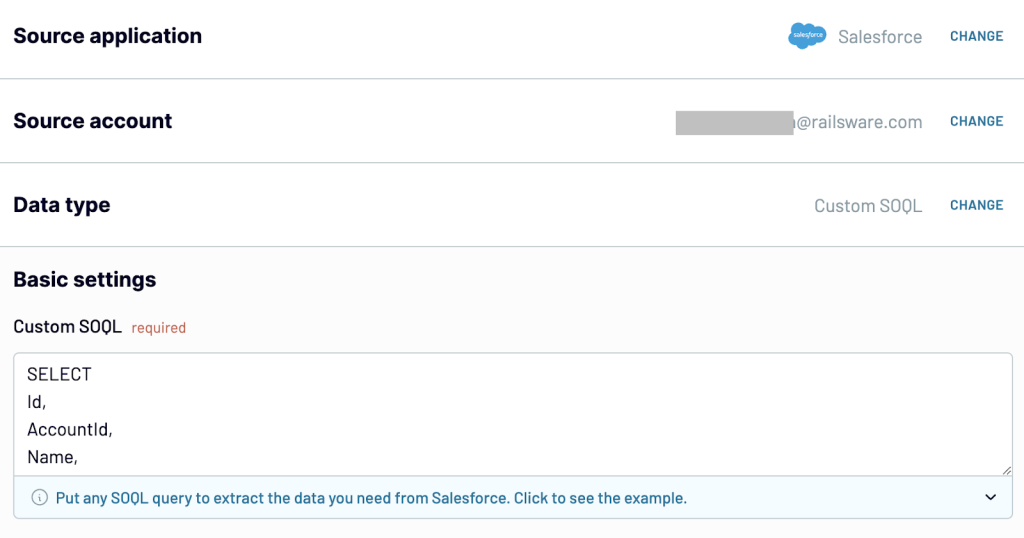 salesforce data export source
