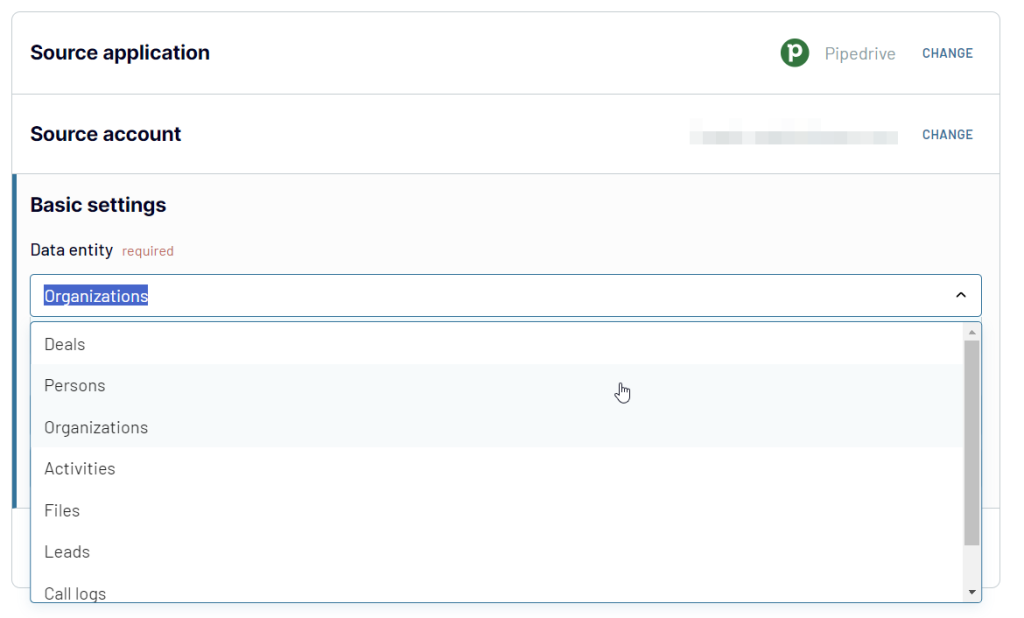 extract data from Pipedrive export contacts