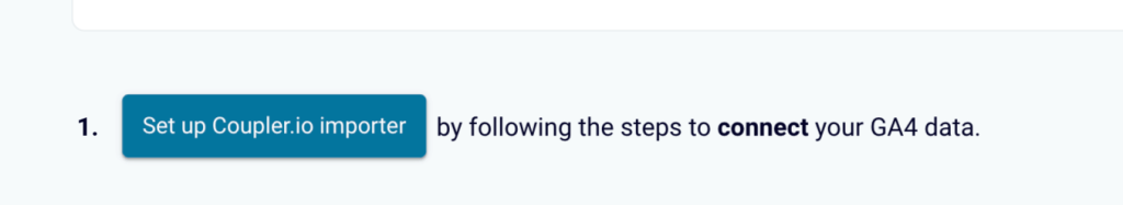 1 step 1 set up coupler importer