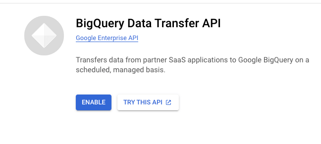 10 bigquery data transfer api