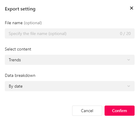 10 export settings