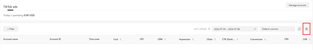 11 analytics export