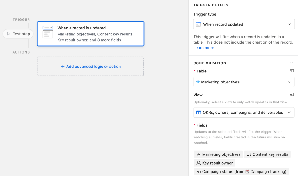 11 create a new trigger for airtable to google sheets
