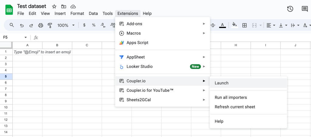 13. Tableau Google Sheets integration with an add on