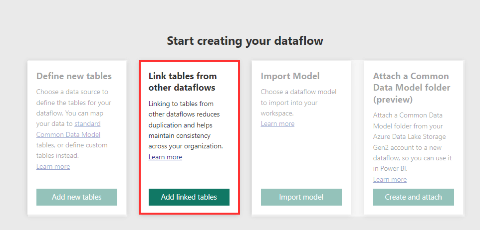 15 Link tables from other dataflows