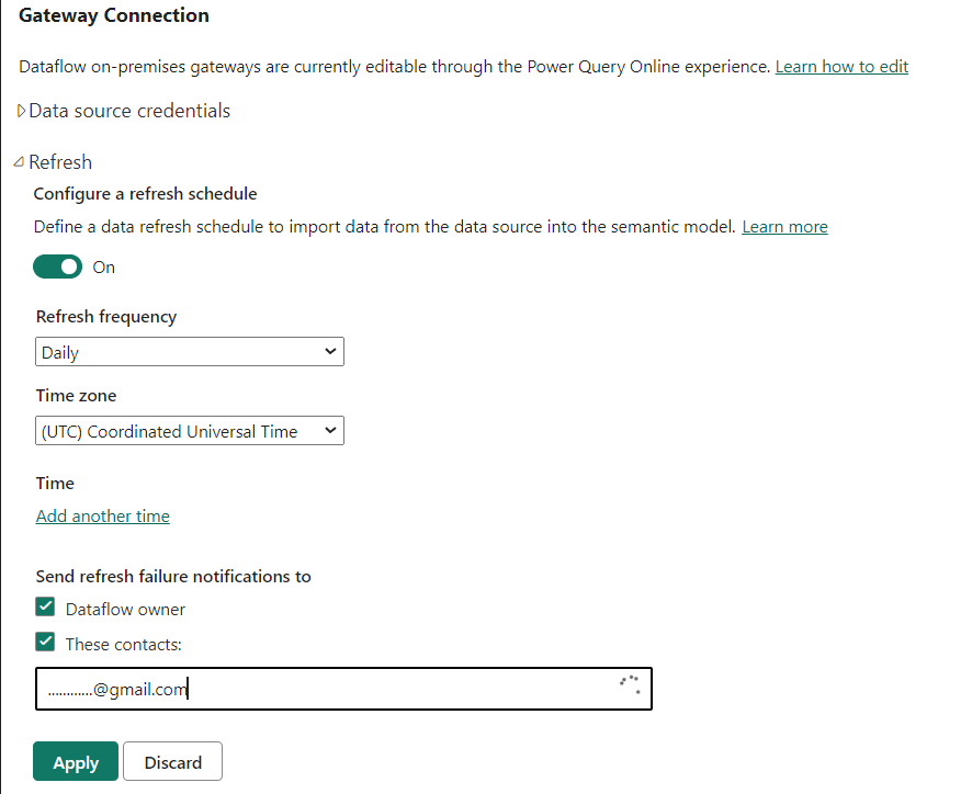 28 gateway connection refresh settings