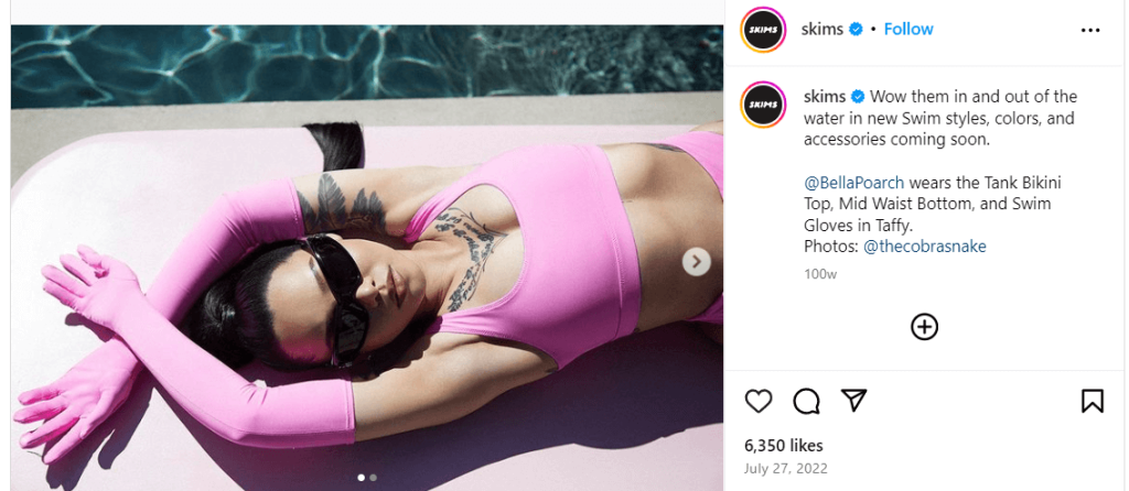 7. Bella Poarch Skims Insta