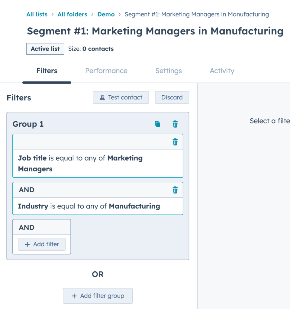 Copy of 5 Contact lists