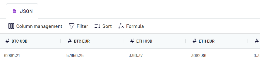 api to excel transform