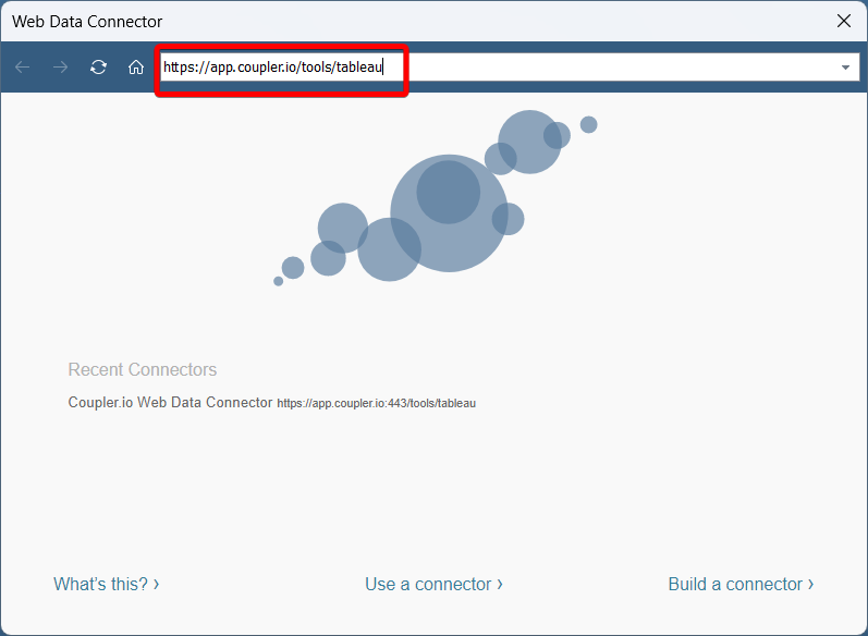 coupler.io tableau web data connector url