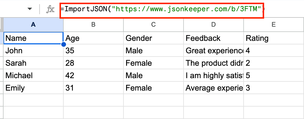 importjson from url