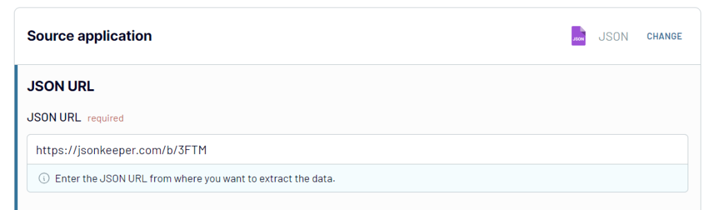 json to excel source url
