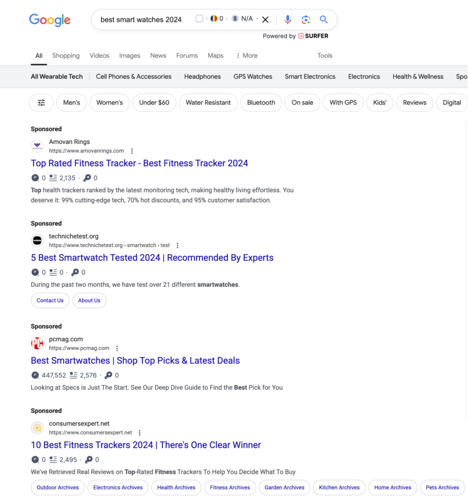 3 google ads results demo