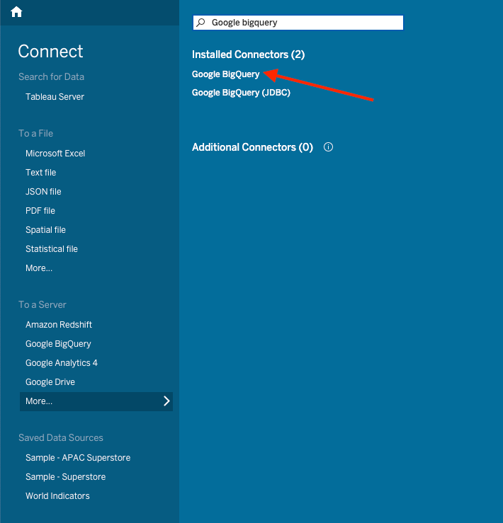 7 google bigquery connector