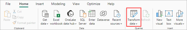 Figure 2.1. How to open Power Query Editor