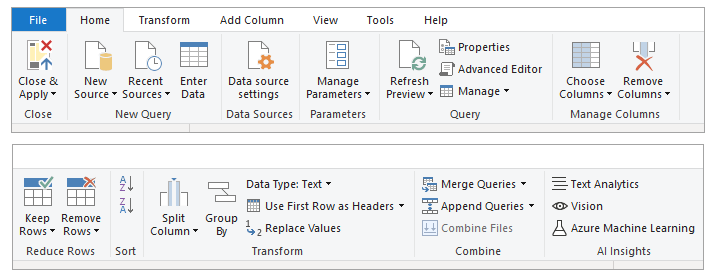 Figure 2.8. The Home tab