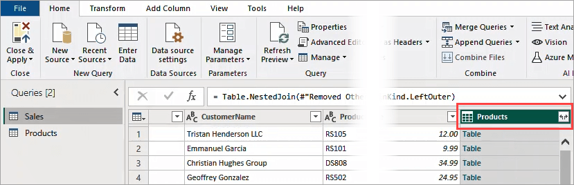 Figure 3.6. A new Table column