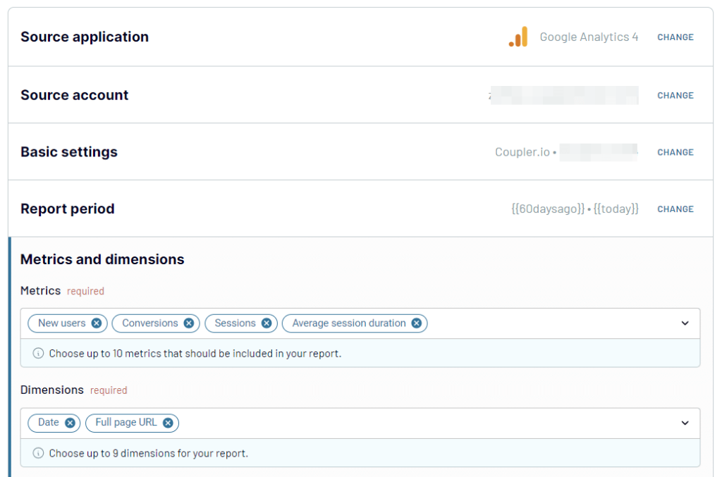 primary source settings