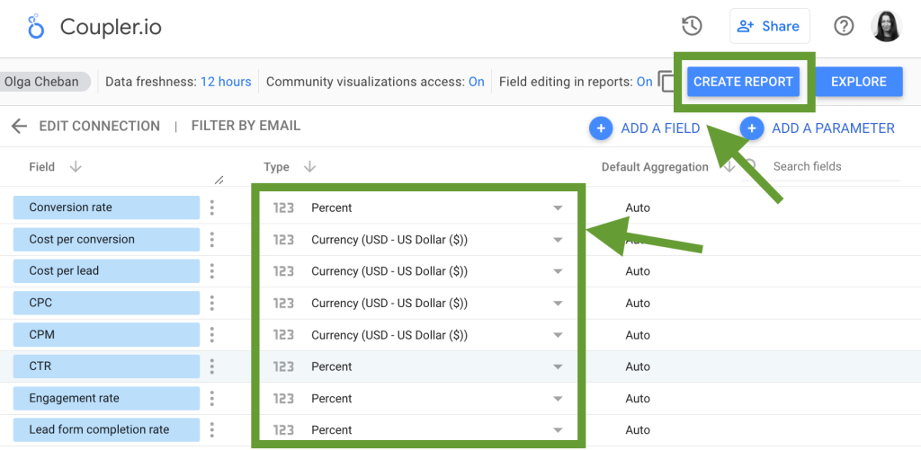 16. Load your data into Looker Studio