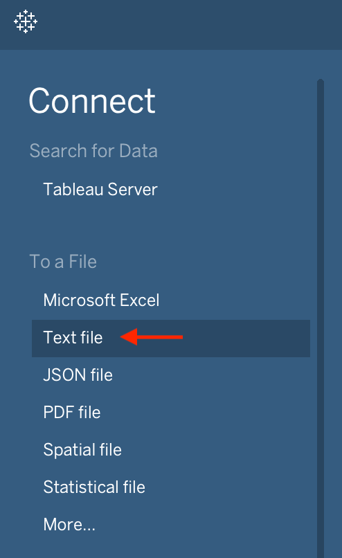 step 2 of csv upload for airtable to tableau connection