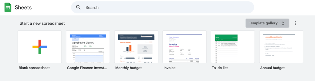20 google sheet template gallery